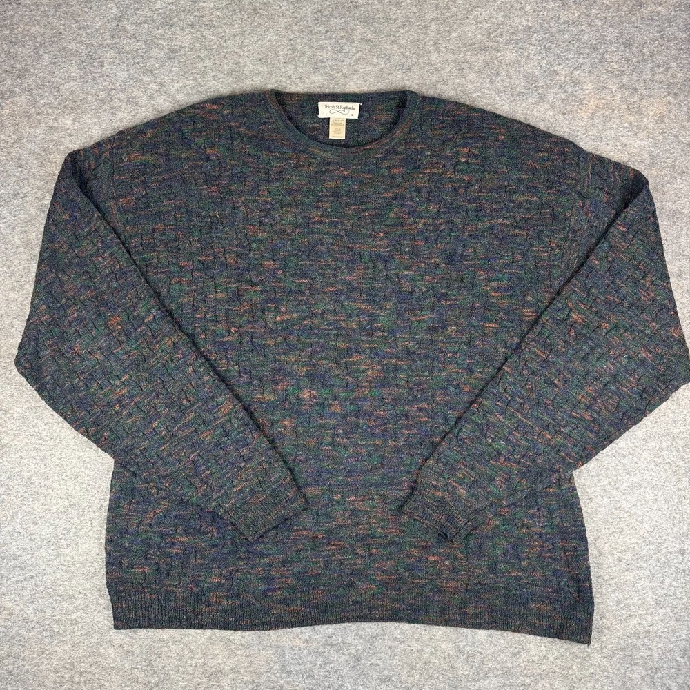 Vintage Tricots St. Raphael Marled Crewneck Sweater Wool Blend Mens XL